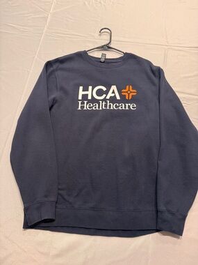Women’s Navy HCA healthcare Crewneck Sweatshirt